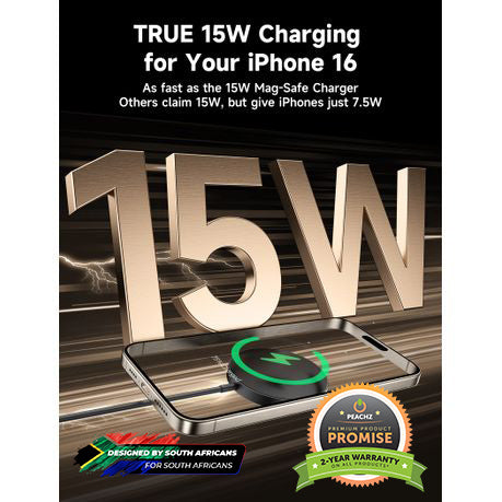 PEACHZ 15W MagSafe Magnetic Wireless Fast Charging Charger for iPhone
