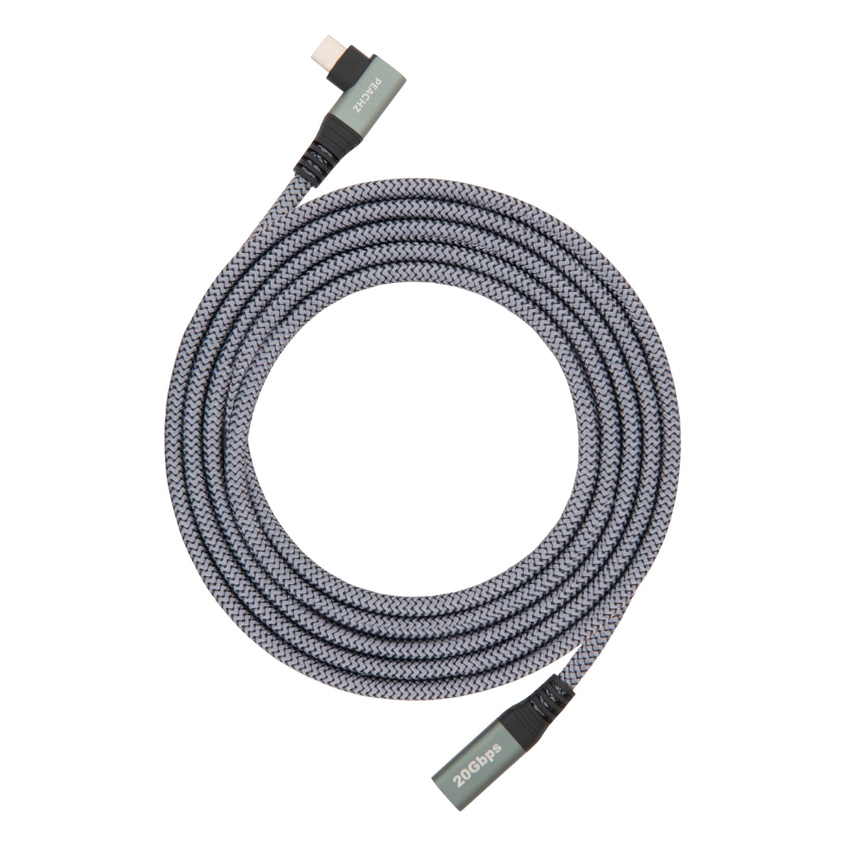 PEACHZ 100W USB-C Nylon Braided Extension Cable