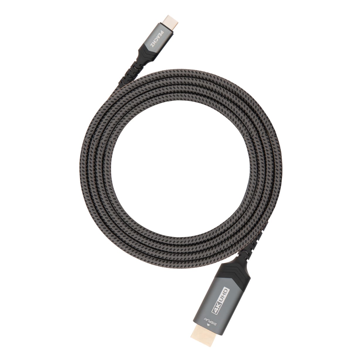 PEACHZ 4K Nylon Braided Mini HDMI to HDMI Cable 1.8M