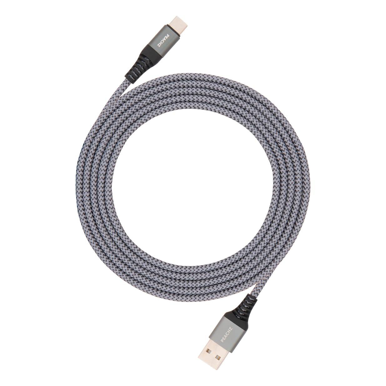 PEACHZ USB-C To USB-A USB 2.0 Nylon Braided Cable