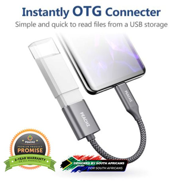 PEACHZ USB-C to USB-A Adapter 0.16M