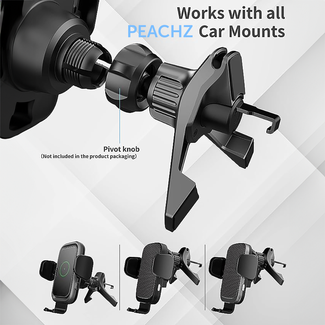 PEACHZ Universal Car Mount Clip for Round Air Vent