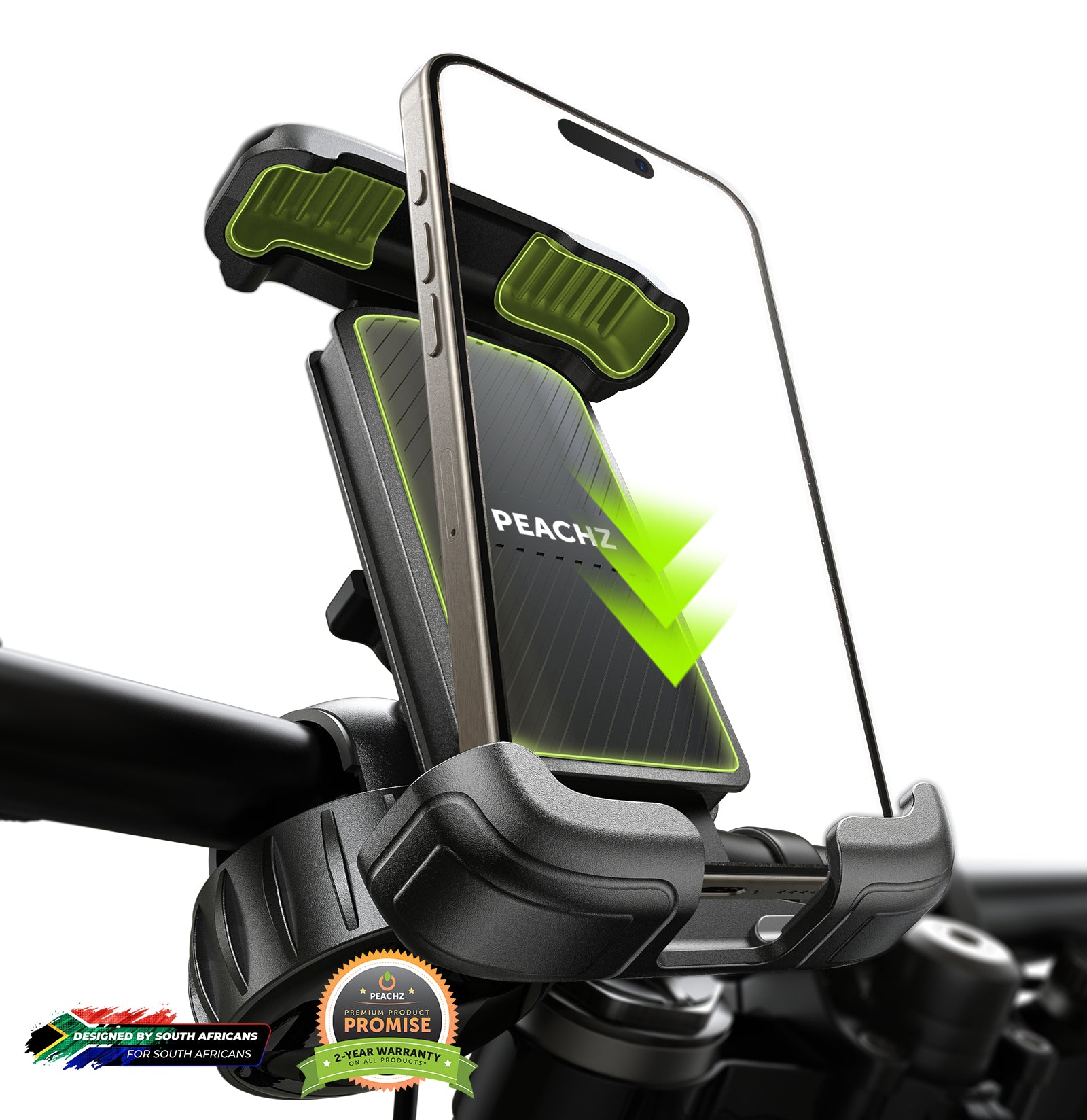 PEACHZ Heavy Duty Bike Motorcycle Phone Mount