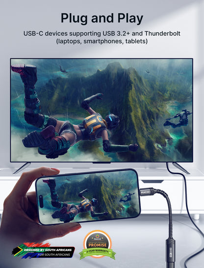 PEACHZ USB-C to HDMI Female Adapter 0.2M