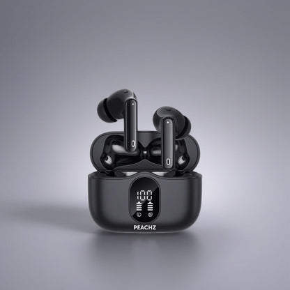 PEACHZ P1 X Wireless Earbuds TWS-4 ENC-Noise-Cancelling Mic Black