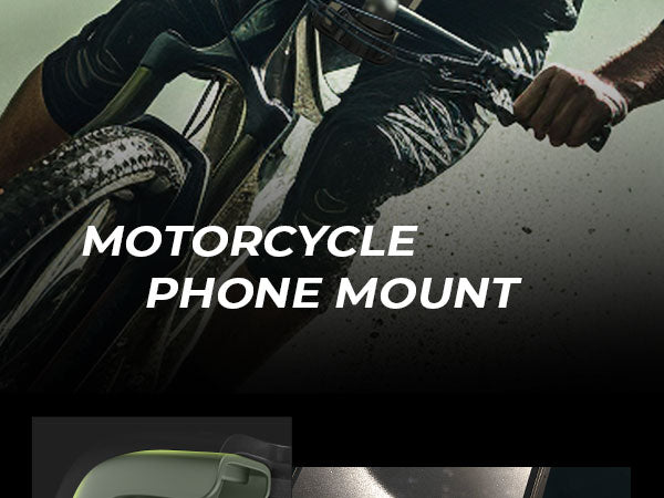 PEACHZ - Bike Phone Holder Heavy Duty Motorcycle Phone Mount