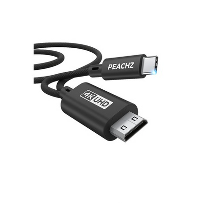 Peachz USB-C to Mini HDMI Cable - 4K Display for MacBook, Steam Peachz USB-C to Mini HDMI Cable - 4K Display for MacBook, Steam