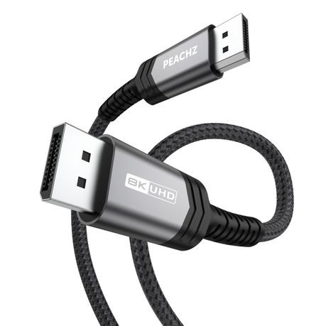 Peachz- 8K DisplayPort Cable 1.4, DP to DP Cable 2 meters High speed cable