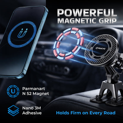 Peachz MagSafe Dashboard Magnetic Car Phone Holder Flexible