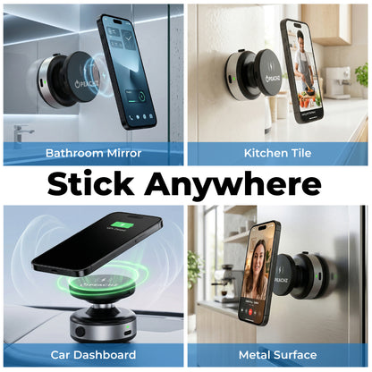 Peachz Magnetic Wireless Car Phone Mount with Electric Suction