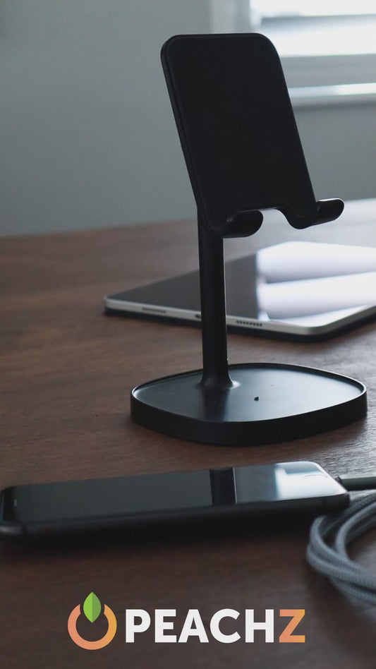 Height Adjustable Desktop Phone And Tablet Stand