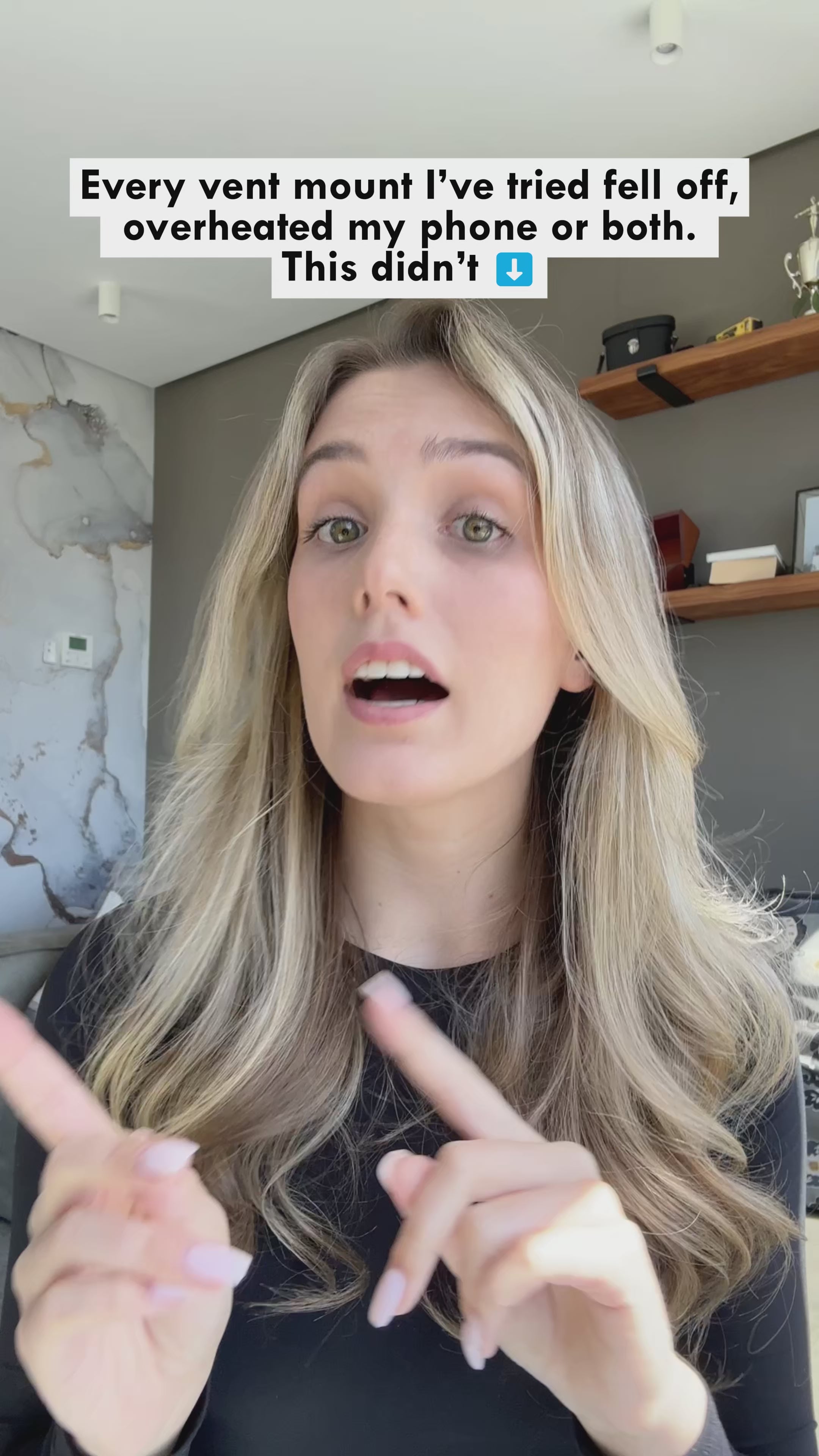 PEACHZ 15W MagSafe Wireless Air Vent Car Phone Mount Charger