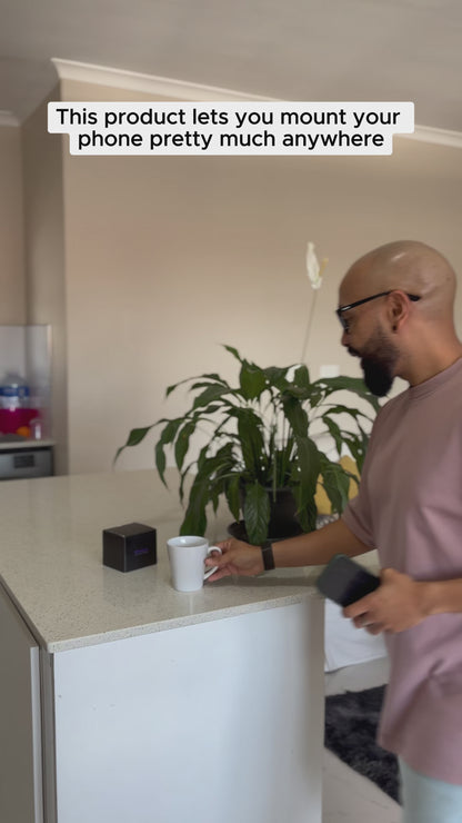 Peachz Electric Suction Phone Holder | MagSafe Car Mount | 360 PhoneStand