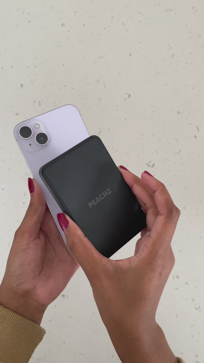 Peachz-10000mAh 15W PD Magnetic Power Bank,Slim Qi2, Magsafe Battery Pack