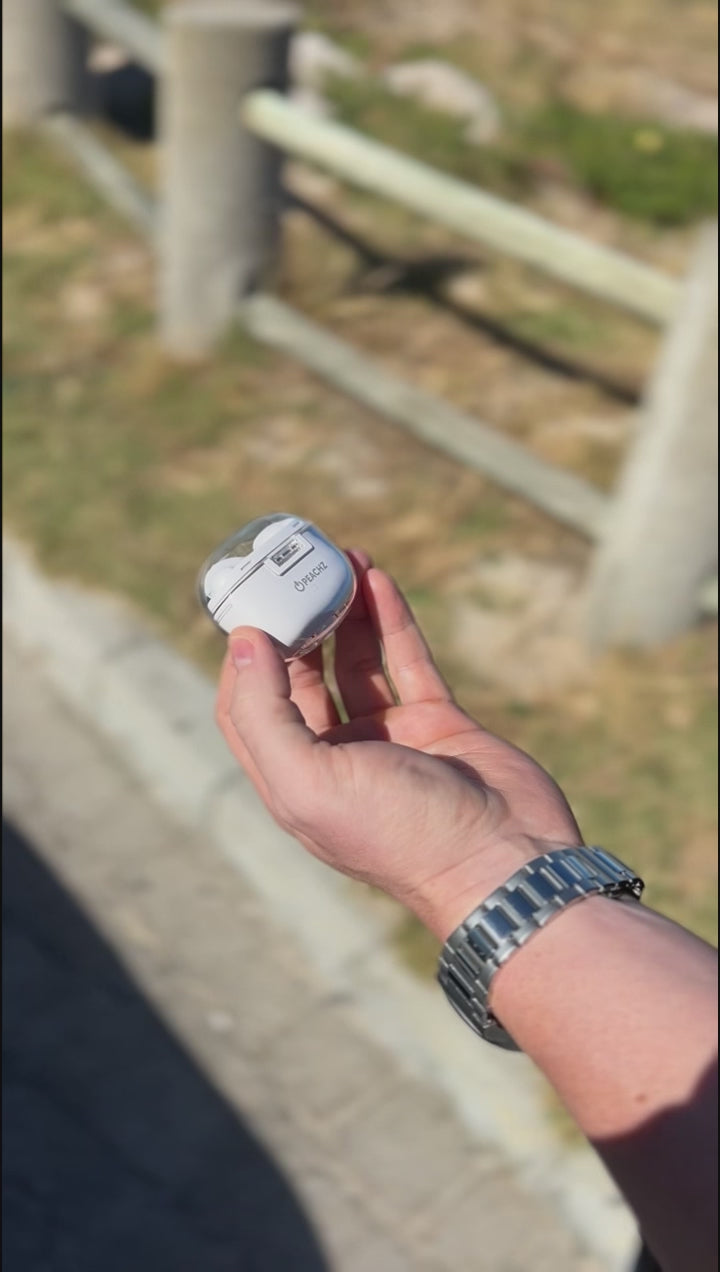 PEACHZ Pro Wireless Earbuds TWS-4 ENC Noise-Cancelling Mic White