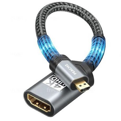 PEACHZ Micro-HDMI Male to HDMI Female Adapter