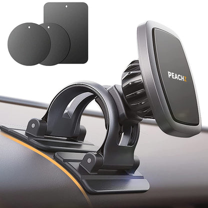 PEACHZ Flexible Car Dashboard Phone Mount with Magnetic Surface