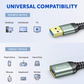 Type-A Male To Female USB 3.0 Nylon Braided Extension Cable