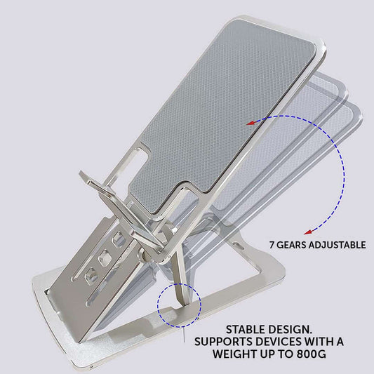 Adjustable Aluminium Cell Phone And Tablet Stand