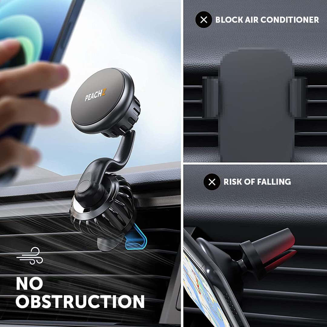 PEACHZ 360° Magnetic Air Vent Car Phone Mount