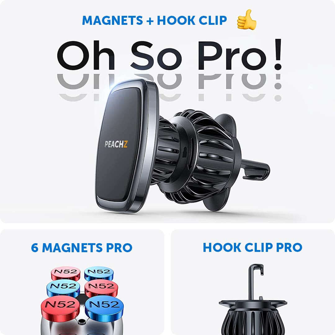 PEACHZ Magnetic Air Vent Car Phone Mount