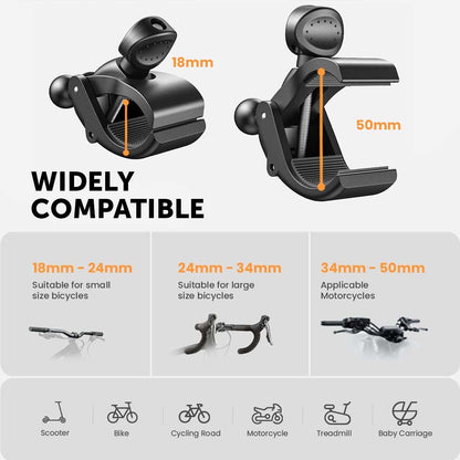 PEACHZ Motorcycle & Bicycle Phone Mount