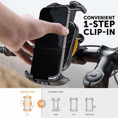 PEACHZ Motorcycle & Bicycle Phone Mount