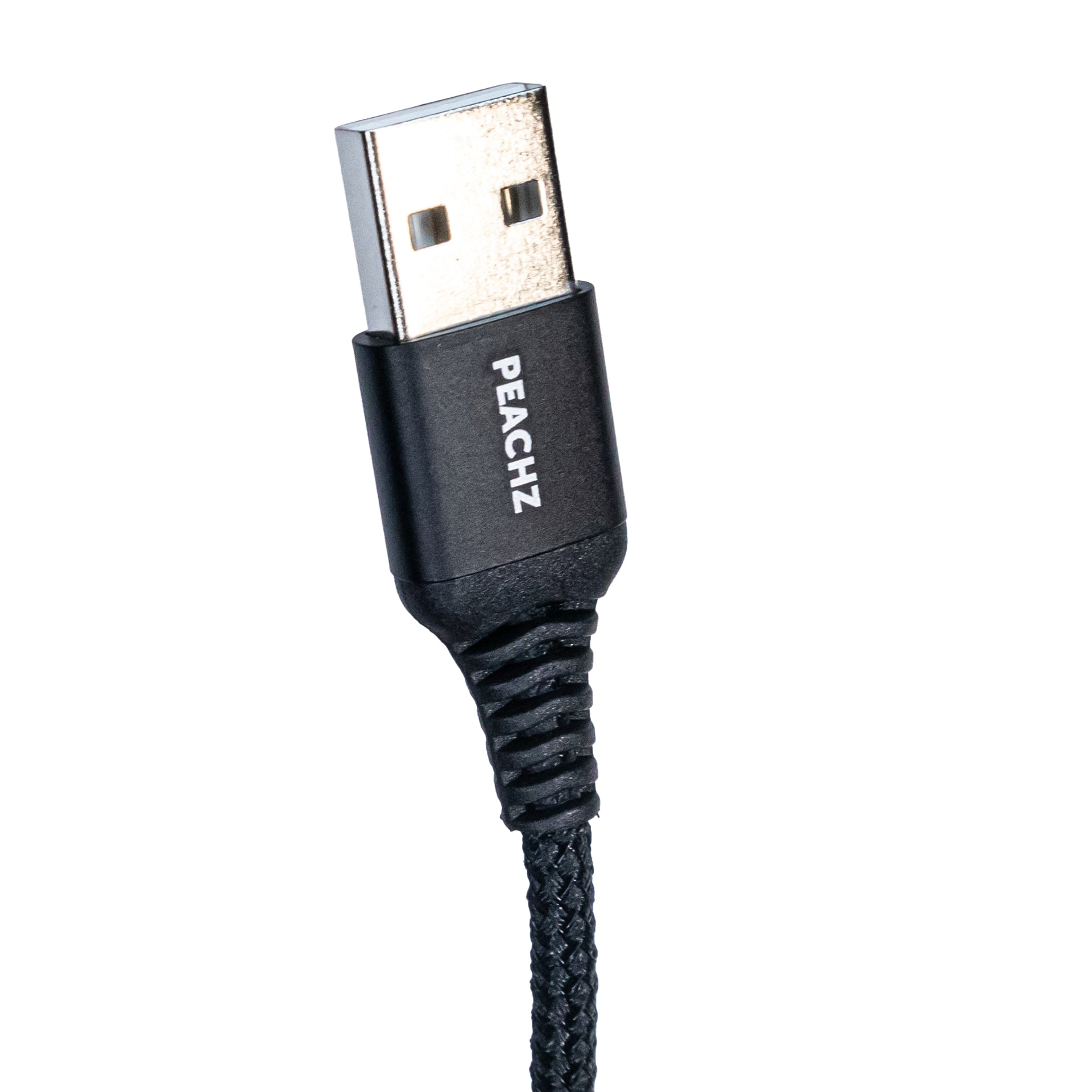 PEACHZ USB-C To USB-A USB 2.0 Elbow Nylon Braided Cable